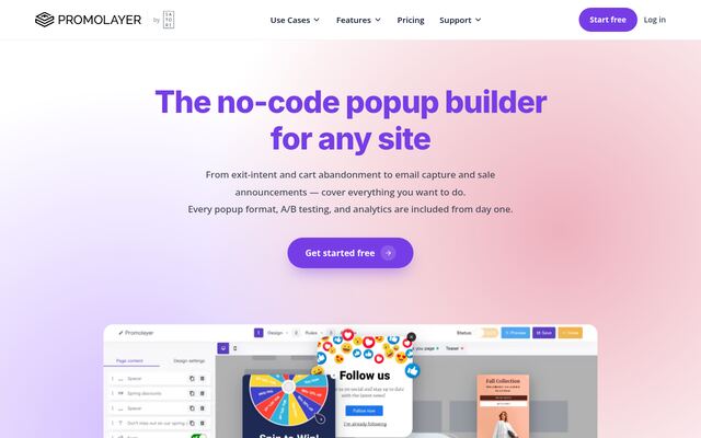 Promolayerの公式ページ