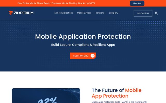 Mobile App Protection Suiteの公式ページ