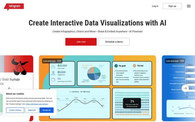 infogramの公式ページ