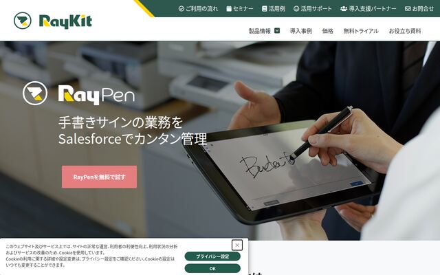 RayPenの公式ページ