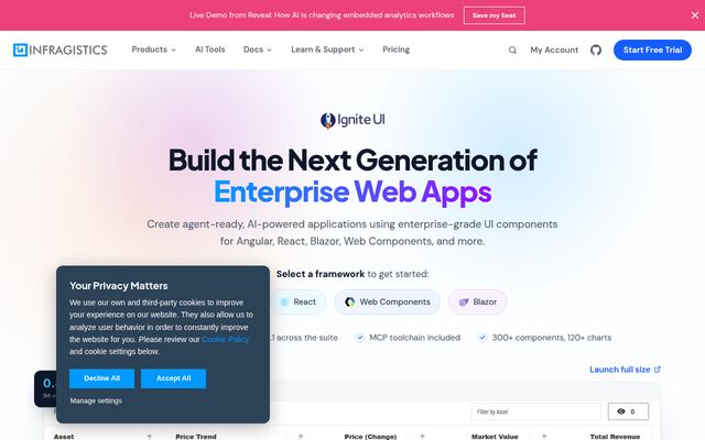 Ignite UIの公式ページ