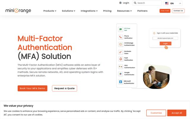 Multi-Factor Authentication (MFA)の公式ページ