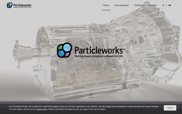 Particleworksの公式ページ