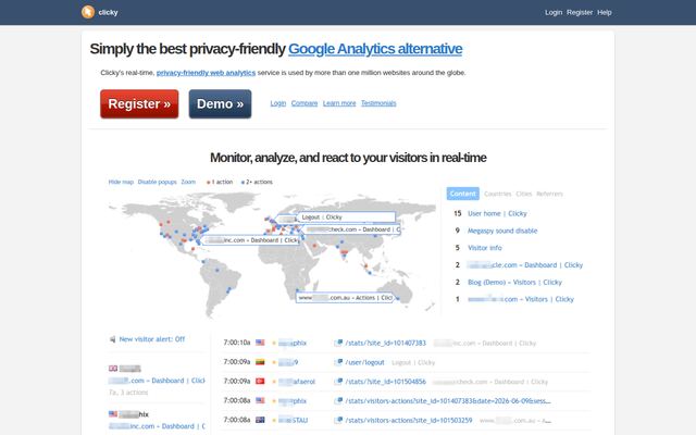 Clickyの公式ページ