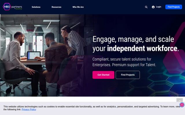 MBOpartnersの公式ページ