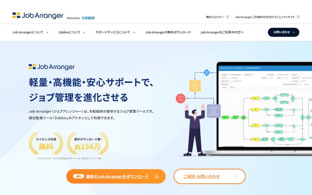 Job Arranger for Zabbixの公式ページ