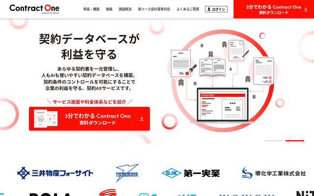 Contract Oneの公式ページ