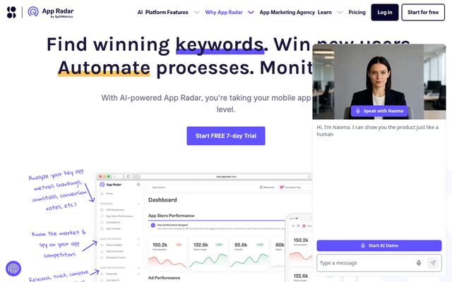 App Radarの公式ページ