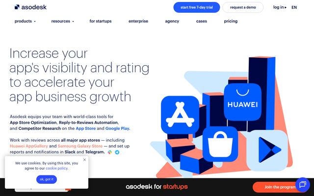 Asodeskの公式ページ