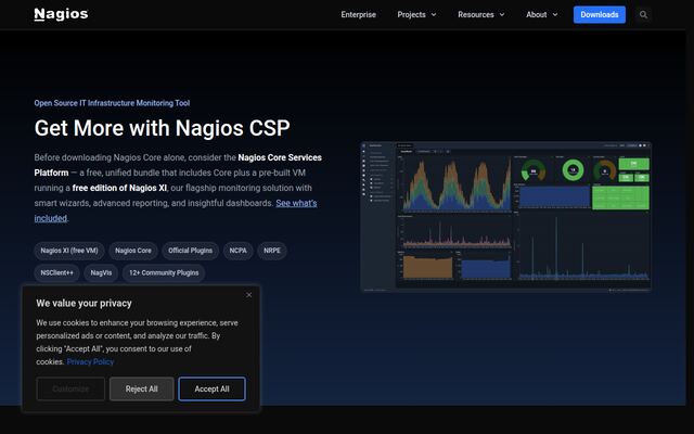 Nagios Coreの公式ページ