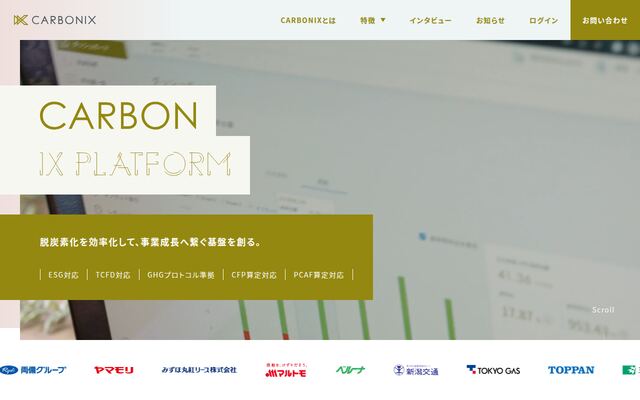 carbonixの公式ページ
