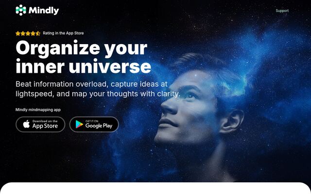 Mindlyの公式ページ