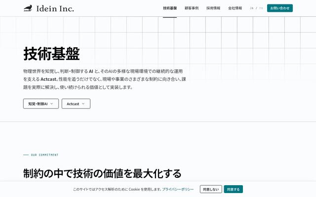 Actcastの公式ページ