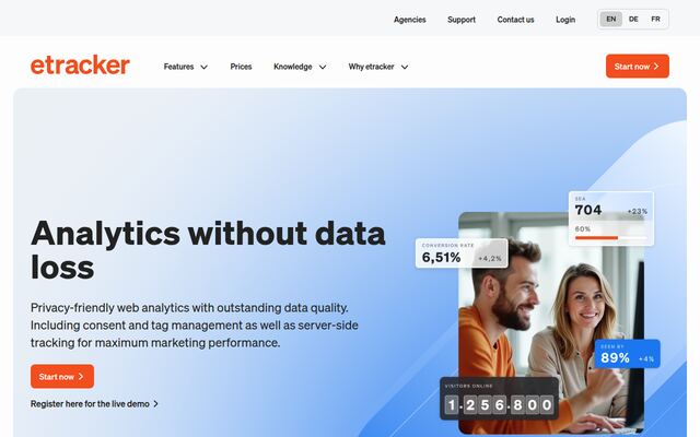 etrackerの公式ページ