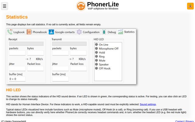 PhonerLiteの公式ページ