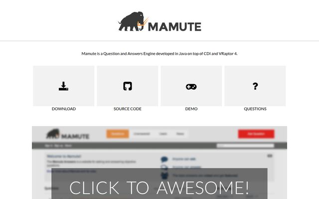 Mamuteの公式ページ