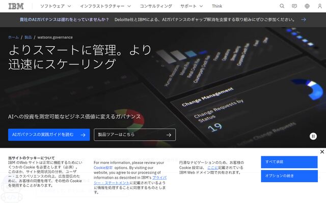 IBM watsonx.govの公式ページ