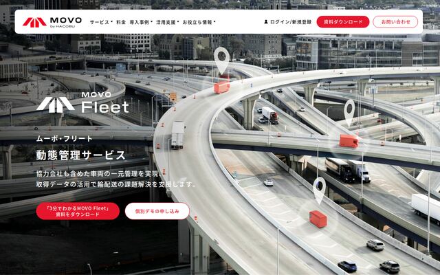 MOVO Fleetの公式ページ