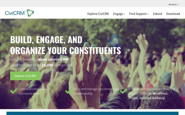 CiviCRMの公式ページ