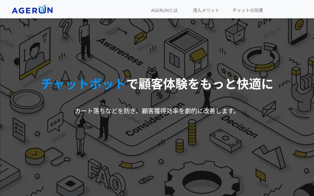 AGERUNの公式ページ