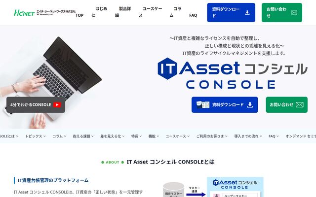 IT Asset コンシェルの公式ページ