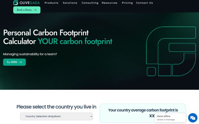 Carbon Footprintの公式ページ
