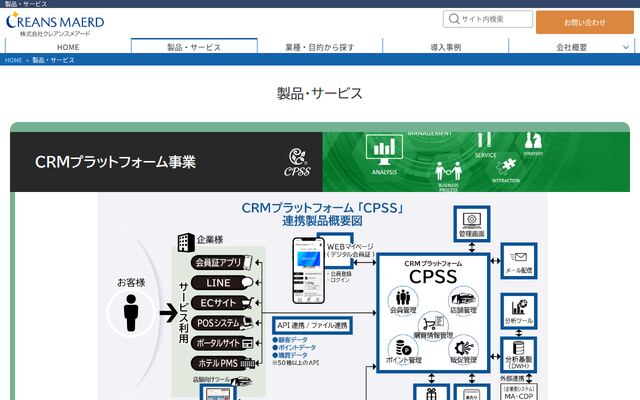 クレアンスメアードの公式ページ