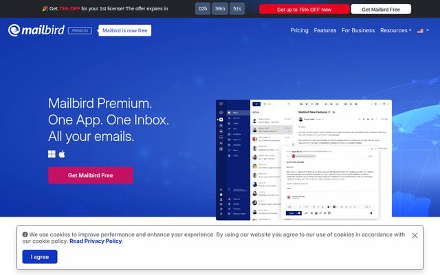 Mailbirdの公式ページ