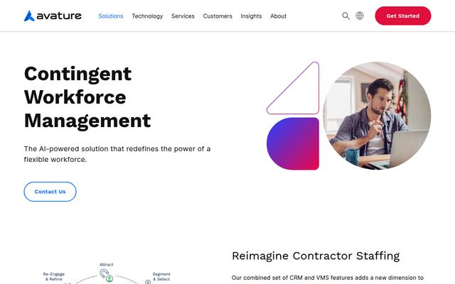 Avature Contingent Workforce Managementの公式ページ