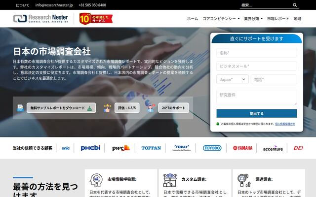 市場調査レポートの公式ページ