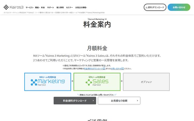 Kairos3の公式ページ