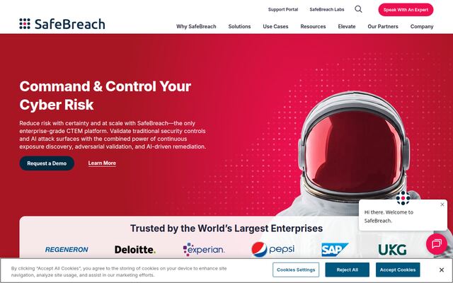 SafeBreach の公式ページ