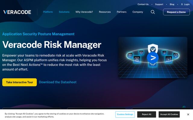 Veracode Risk Managerの公式ページ