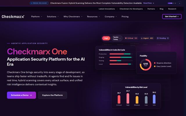 Checkmarx Oneの公式ページ