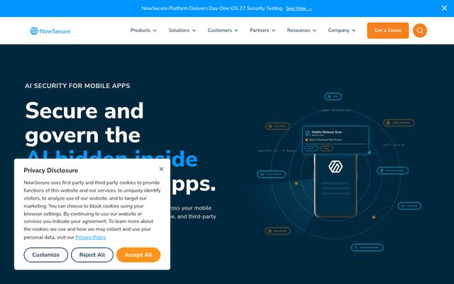 NowSecureの公式ページ