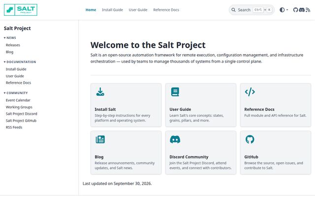 Saltprojectの公式ページ