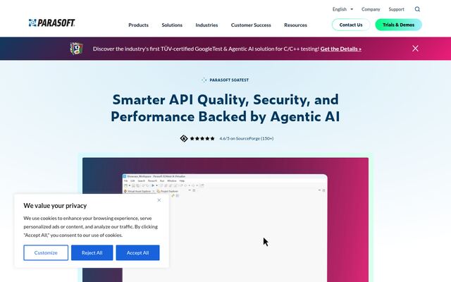 SOAtestの公式ページ