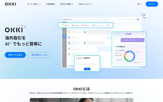 OKKI CRM Smartの公式ページ