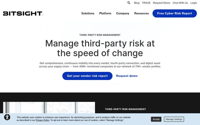 Third Party Risk Management Solutionsの公式ページ