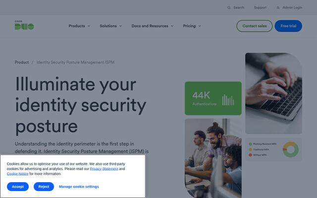Identity Security Posture Management ISPMの公式ページ