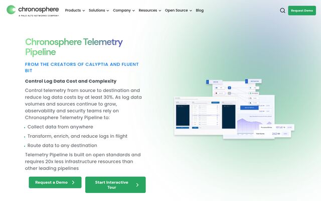 Chronosphere Telemetry Pipelineの公式ページ