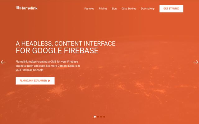 Flamelinkの公式ページ