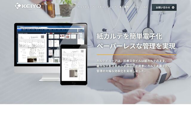 カルテビューアの公式ページ