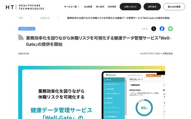 Well-Gateの公式ページ