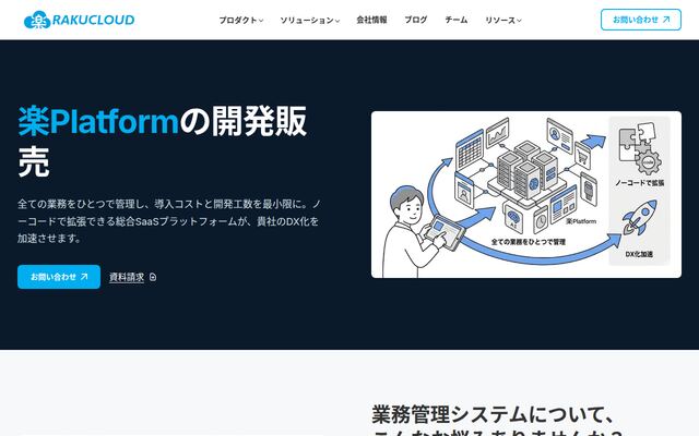 楽Platformの公式ページ