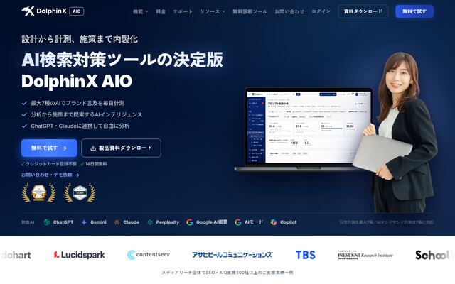 DolphinX AIOの公式ページ