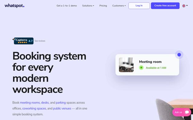 Whatspotの公式ページ