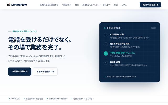 DenwaFlowの公式ページ
