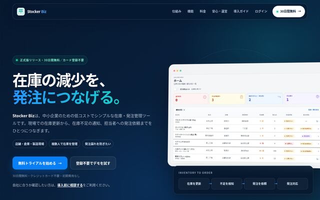 Stocker Bizの公式ページ