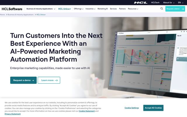 HCL Unica+の公式ページ